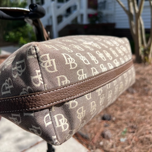 Dooney & Bourke “DB” Signature Logo Pattern Canvas Tote - Picture 9 of 15